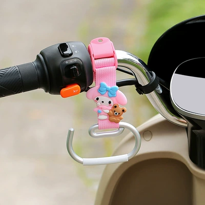 Other Electric Vehicle Accessories — Bicycles, Scooters, and Helmets - pink-long-belt-e-hook-melody-left