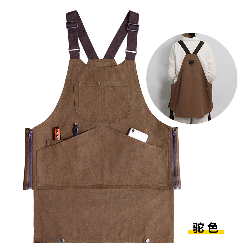 Chaleco de lona gruesa Camel