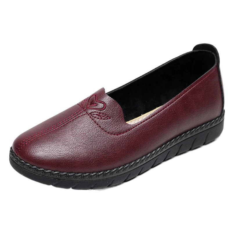 Стариковые туфли бабушки весной и осенью новые кожаные туфли