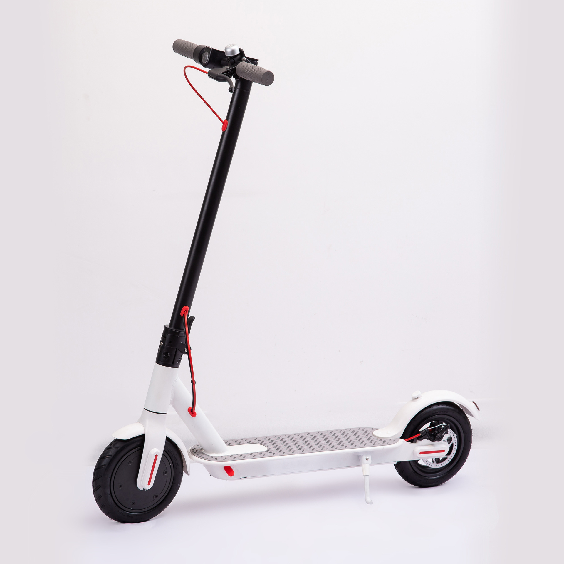 Scooter eléctrico integrado de 8 pulgadas del fabricante OEM, scooter de movilidad de dos ruedas recargable y ecológico con batería de litio plegable