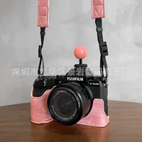 Для Fuji XS20 защитная сумка для камеры кожаный чехол розовая база зеленая половина набора желаемой батареи