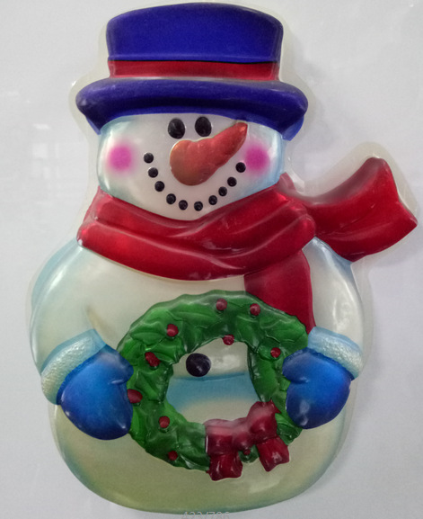 吸塑吸顶灯外壳 造型彩灯 造型灯罩 圣诞老人彩灯 LED镭射片彩灯