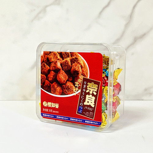 Sakura no Tani Nara Beef Granules Spicy Five-Spice Satay Mixed Flavor Box Packaging Beef Jerky Snack Gift