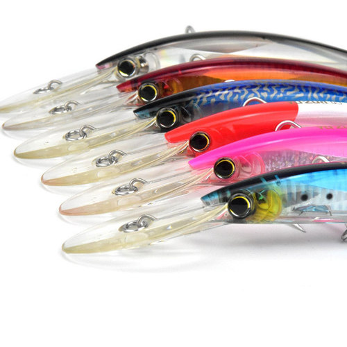Long-cast Sea Fishing Lure Bait, 170mm / 24.5g, Long-Tongued Floating Minnow-Style Hard Bait, Model 9090