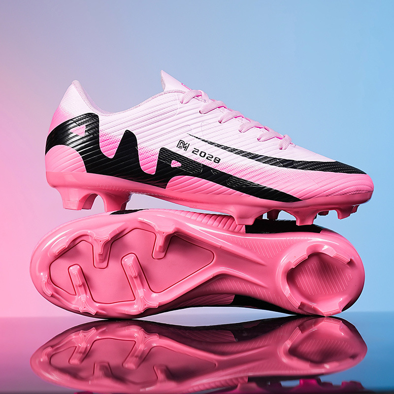 Nuevas zapatillas de fútbol transfronterizas, jóvenes estudiantes masculinos y femeninos, uñas rotas, uñas largas para adultos, zapatos de entrenamiento de competencia deportiva de hierba