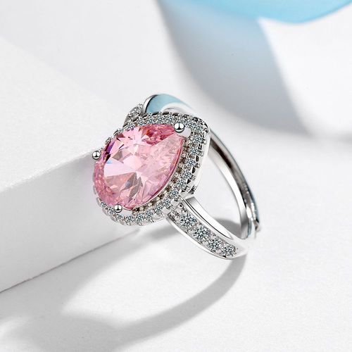 S925 Silver Open Mouth Ring for Women, Unique Design, Simple Style, Diamond Cuff Ring