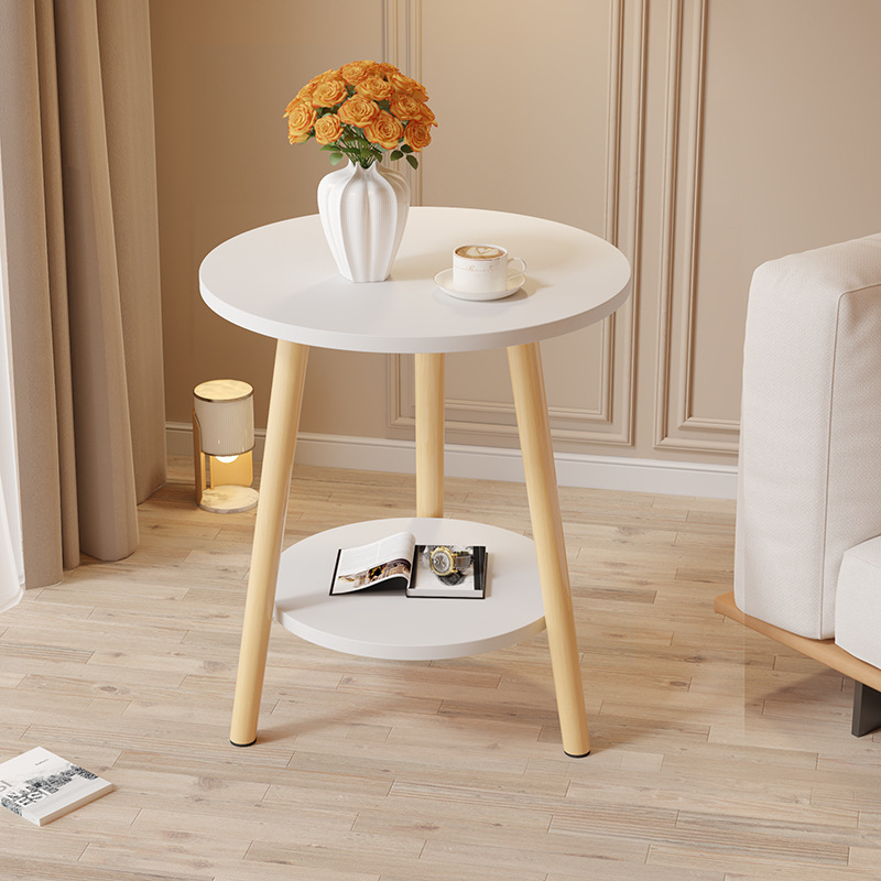 Mesa pequeña, dormitorio, mesa de lujo, mesa de té moderna, salón, ventana flotante doméstica simple, mesa redonda pequeña, madera maciza