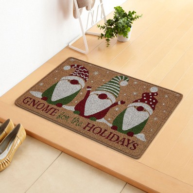 Alfombra de suelo de Navidad transfronteriza puerta de entrada alfombra de suelo de puerta de cocina alfombra de suelo de absorción de agua antideslizante alfombra de suelo antisucia en stock