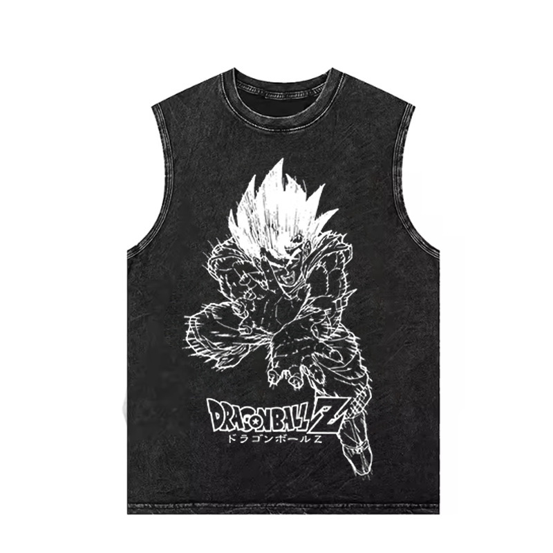 2026 New Model Dragon Ball Z Goku Teleportation Tank Vest Men's Anime Muscle Shirt Black Sleeveless Vest Sleeveless T-Shirt 2026 New Model Dragon Ball Z Goku Teleportation Tank Vest Men's Anime Muscle Shirt Black Sleeveless Vest Sleeveless T-Shirt