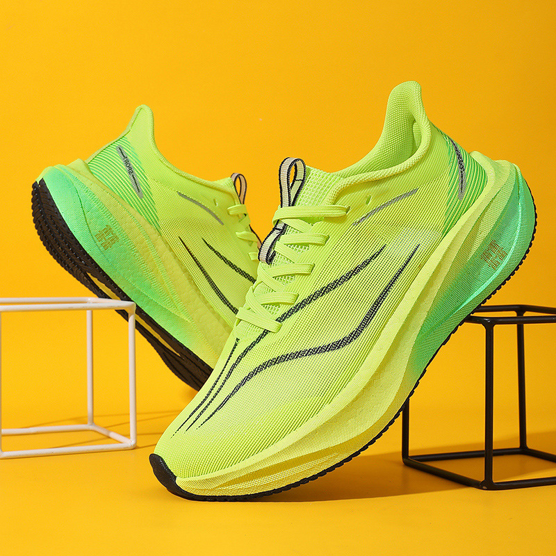 Zapatillas para correr Feidian 5E 2025 nuevas zapatillas para correr de entrenamiento deportivo zapatos de carreras de tablero de carbono de alta elasticidad con absorción de impactos para hombres