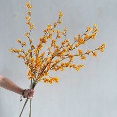 新しい模擬新しい中国風の南のスネークバインフルーツスイセンモデルルームフラワーアレンジメント装飾花シルクフラワーB&Bドライフラワー
