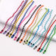 Multi-Color bead chain DIY jewelry accessories paint iron bead chain metal paint bead chain luggage hanging buckle tag chain