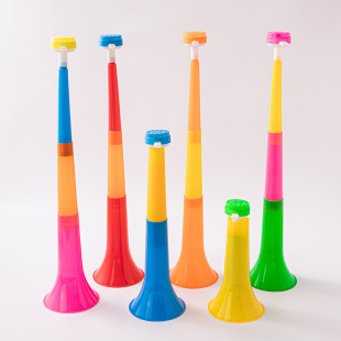 Large telescopic three Horn padded horn children's educational instruments cheer props stall toy manufacturers wholesale