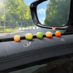 Simulated Orange Ornament Car Interior Decor Small Car Center Console Car Electronics Rear View Mirror Decorative Accessories Variety Pack