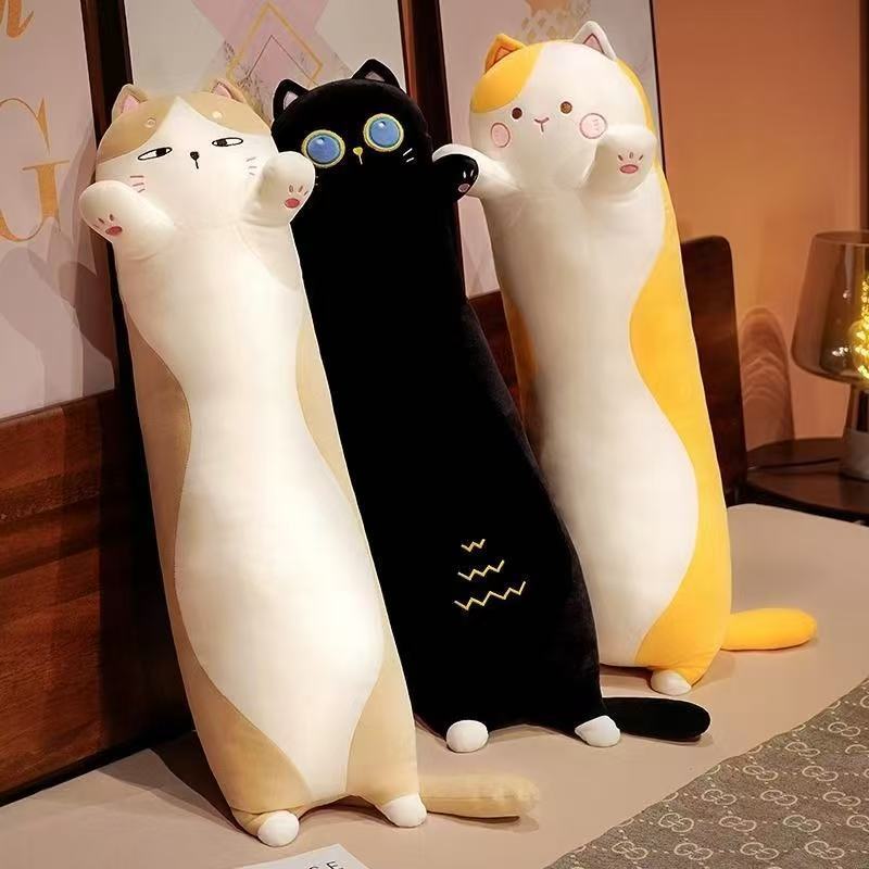 新款卡通可爱猫抱枕毛绒玩具呆萌猫咪抱枕玩偶|undefined