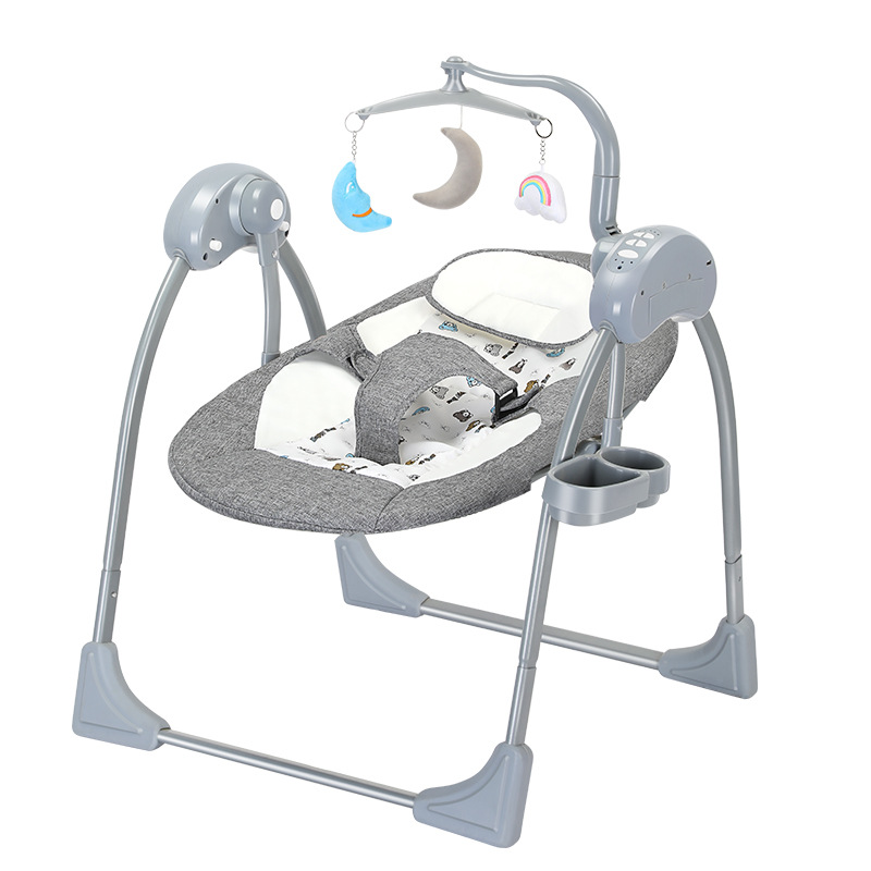 Mecedora eléctrica para bebés, columpio, artefacto multifuncional para bebés, bebé que puede acostarse y calmar la coctelera transfronteriza