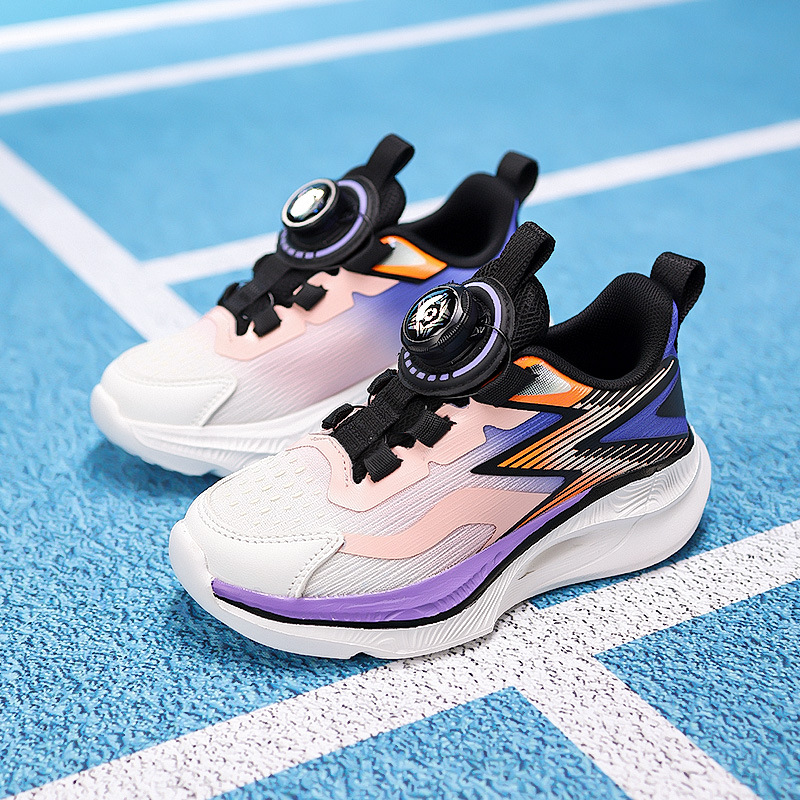 2025 nuevas zapatillas de corrida de moda botón giratorio de tendencia universal de otoño zapatos deportivos de red doble zapatos para niños zapatos para hombres y mujeres