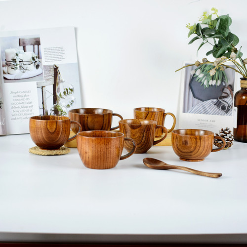 Manufacturer's supply creative Japanese jujube wood cup insulated tea cup wooden coffee cup drinking cup wholesale
