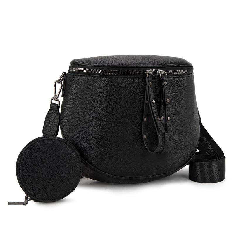 Leather Women's Bag, Large Capacity Saddle Bag, Casual Trendy Versatile Cowhide Shoulder Crossbody Bag, Bucket Bag, First Layer Cowhide