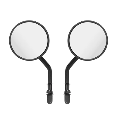 European and American Modified Harley Retro Universal Round Rearview Mirror Motorcycle Huanglong 600 Chunfeng Ktm Prince Rearview Mirror (Motorcycle rearview mirror) - double-pole-rear-view-mirror-75-black