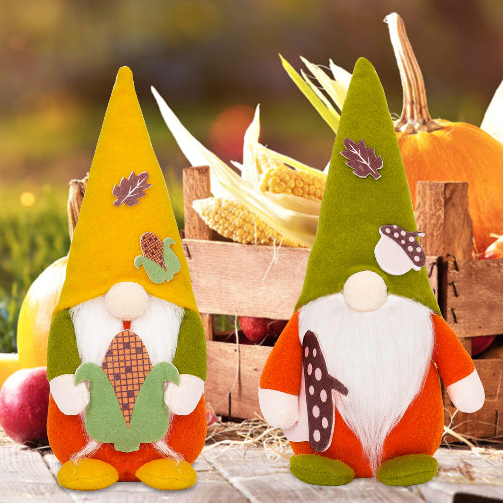 Acción de Gracias nuevo otoño Navidad sin rostro muñeca decoraciones cosecha Festival adornos Navidad muñeca fábrica al por mayor