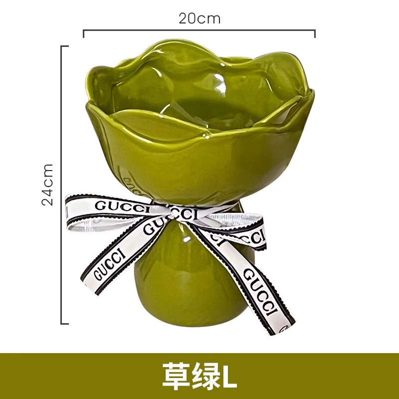 情緒安定花瓶陶磁器花瓶客間に花の生け花を飾る贅沢な高級感のある新しい家のレトロな装飾品