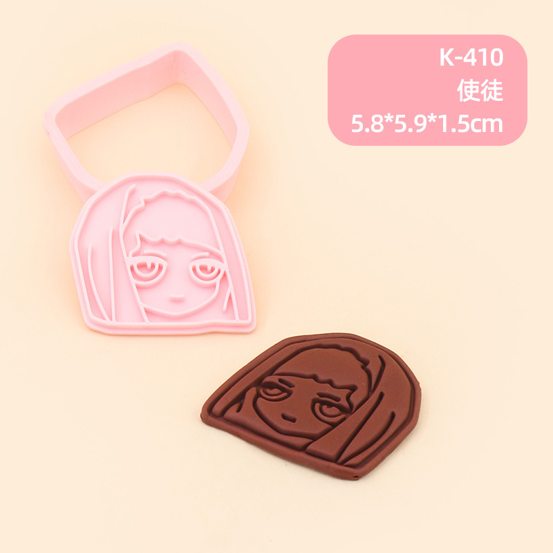 Juego de Moldes para Galletas 3D Personajes de Anime de Plástico para Repostería image 65