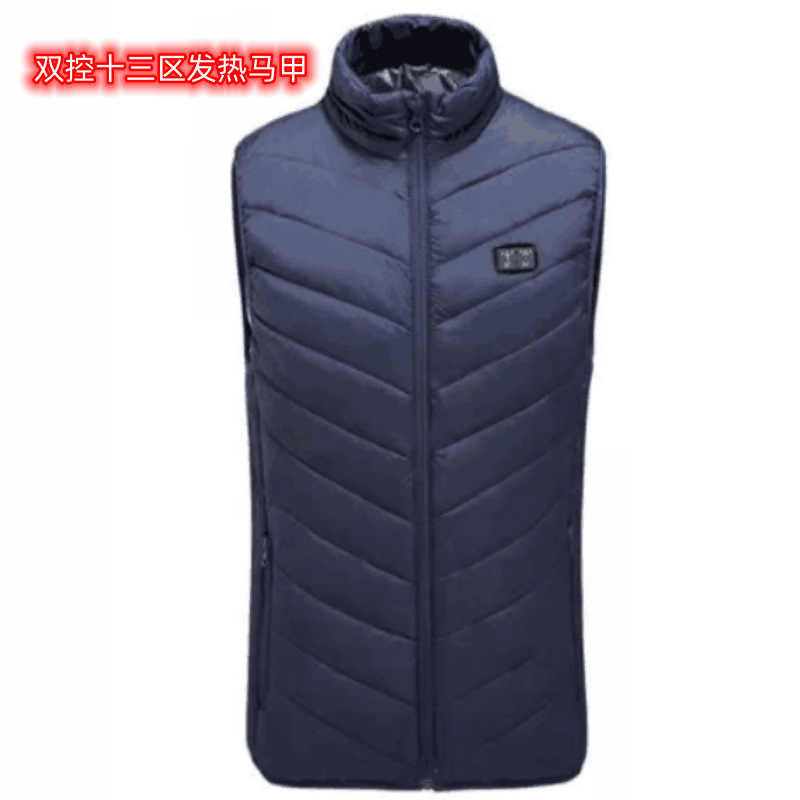 Chaleco de calefacción inteligente 2 a 15 distrito invierno cálido ropa de calefacción USB chaleco eléctrico ventas directas de la fábrica