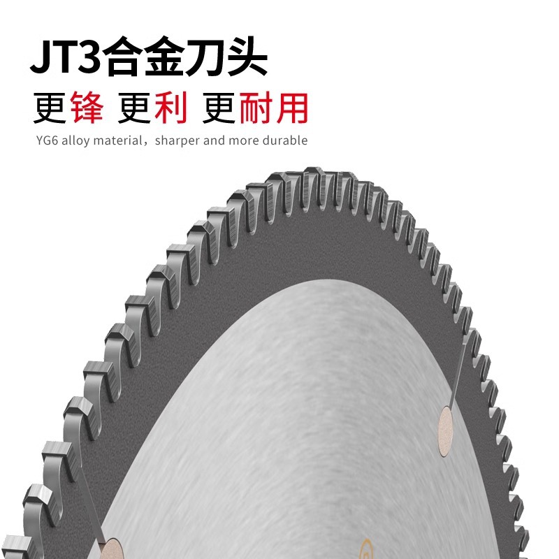 Jintian hoja de sierra de aleación de grado industrial 10 pulgadas 120 aluminio máquina de aluminio de aluminio de corte de perfil de aluminio de puente roto sierra de doble cabeza