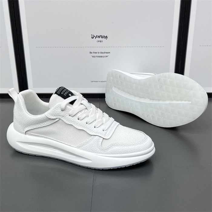 2024 Summer New Mesh Shoes Breathable New White Shoes Plaid Fashion Easiest for Match Sports Casual Shoes Trendy Shoes for Men