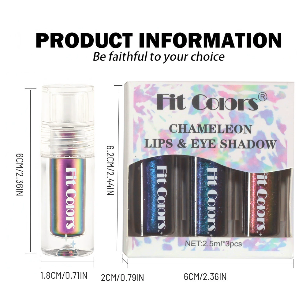 Карандаш для век Fit Colors, набор, хайлайтер, бальзам для губ, оптика, 3 шт., (кросс-граничная торговля)