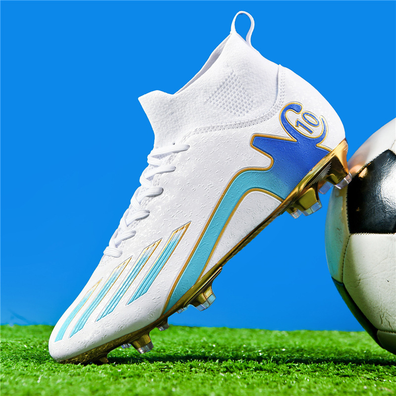 Men's High-top Artificial Turf Football Wholesale, Children's Gold-plated Long-studded Competition Training_vogvips.com