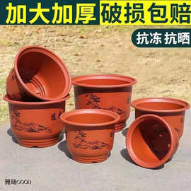 AB花盆塑料盆加大加厚草莓盆栽树木花卉苗木多规格批发销售耐晒
