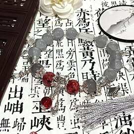 小众设计狐狸先生衍生手链个性简约流苏拼接串珠手串古风百搭手饰
