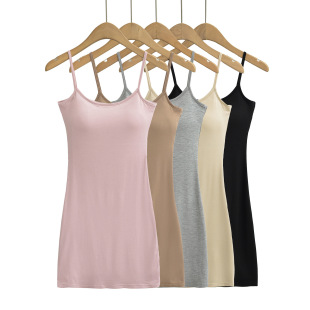 24 Hot Girl Elastic Dress Summer New Pure Lust Style Slim Fit Suspender Skirt with Breast Pads and Hip Covering