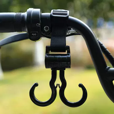 Rotating Dual Hook – Other Electric Vehicle Accessories - black-webbing-double-hook-light-plate-short-style-22cm