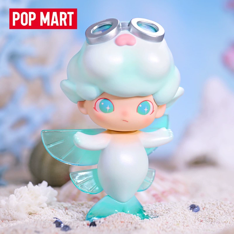 DIMOO серия аквариум блайнд-бокс оригинал Bubble Mart Медвежонок Летающая рыба Цветок Море Бабочка Коралловая Милая фигурка