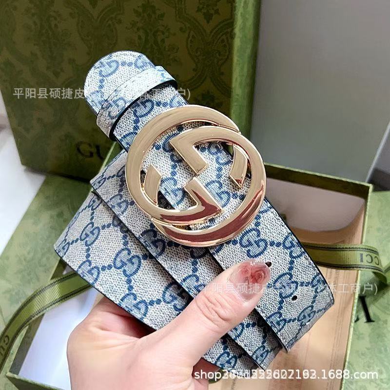 时尚百搭潮流爆款双G布纹男士腰带青年学生韩版装饰带男跨境批发|undefined