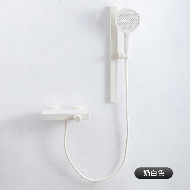 Chaozhou fuente suministro directo conjunto de ducha presurización de ahorro de agua ducha de mano control de temperatura constante soporte transfronterizo