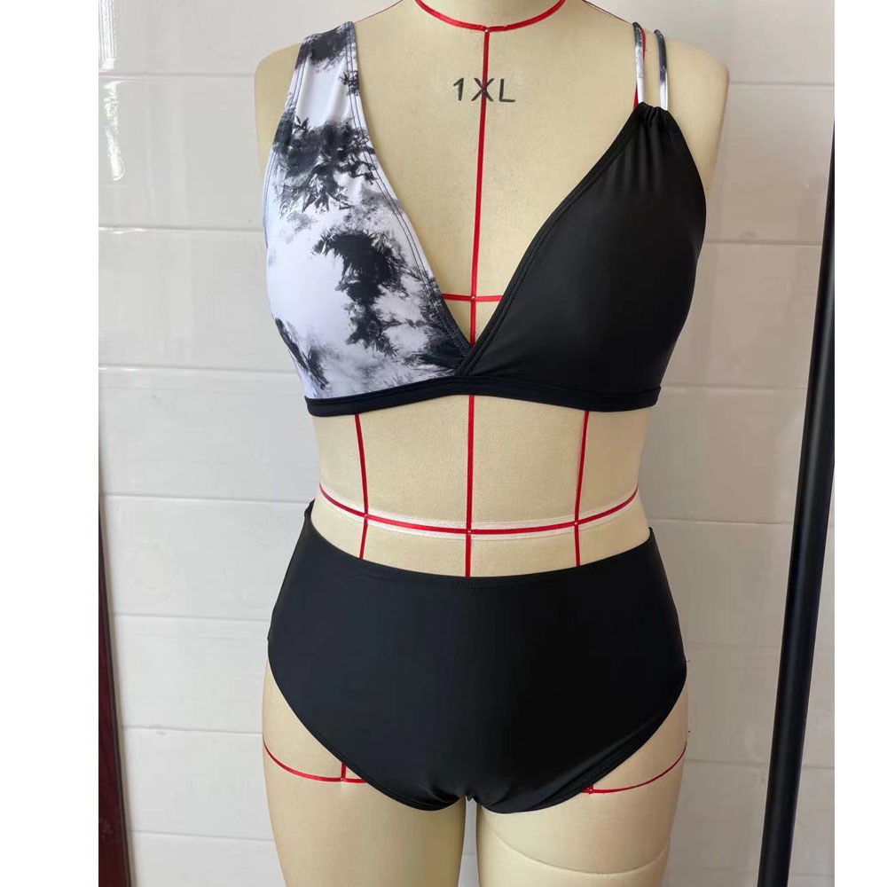 Colour Block High Waisted Bikini - luxiaa, high waisted bikini summer bikini aesthetic high waisted high waisted bikini