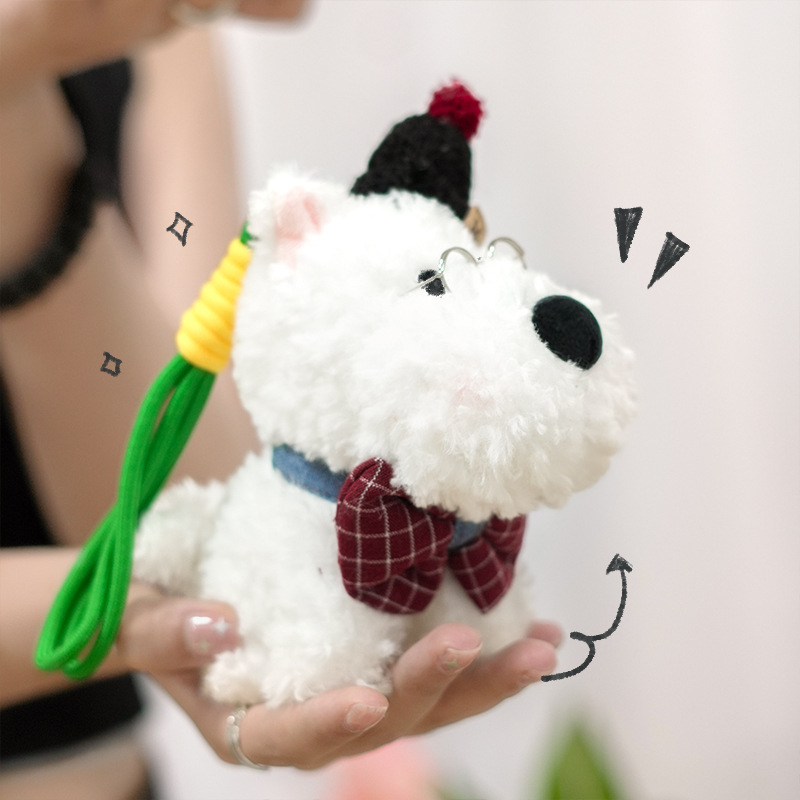 Perro de corbata vino