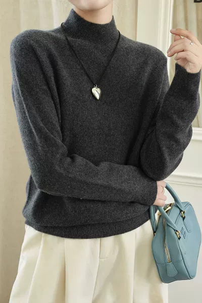 Matte gray (half turtleneck)