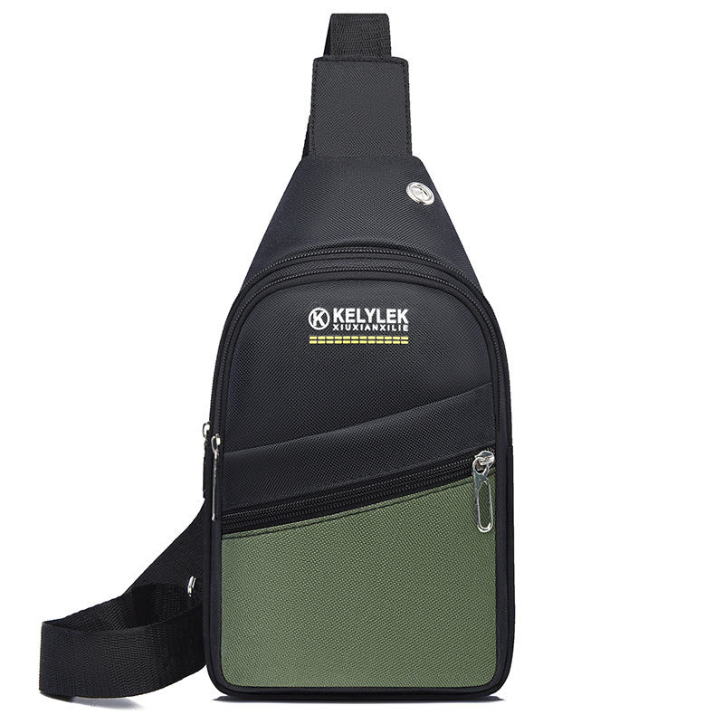 Nuevo tipo de bolso de hombro para hombres al aire libre, moda casual, bolso de hombro simple, bolso de pecho de moda multicapa al por mayor.