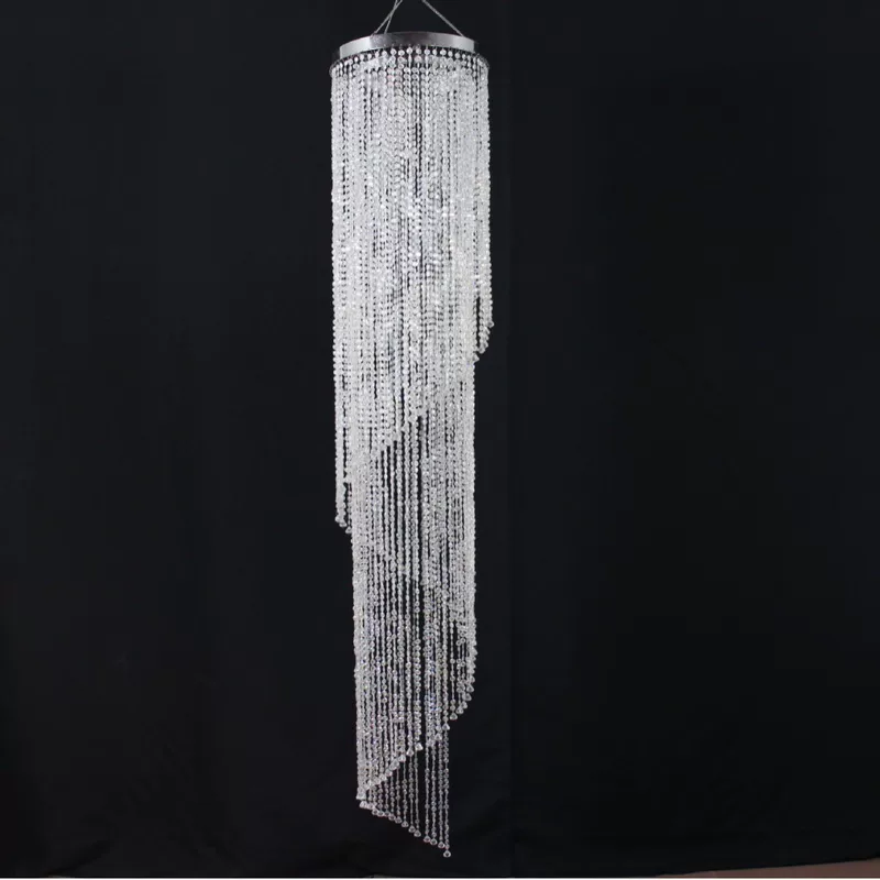 Свадебная декора chandelier imitation crystal AB цвет, симфония соединённые бусины спиральная декоративная люстра