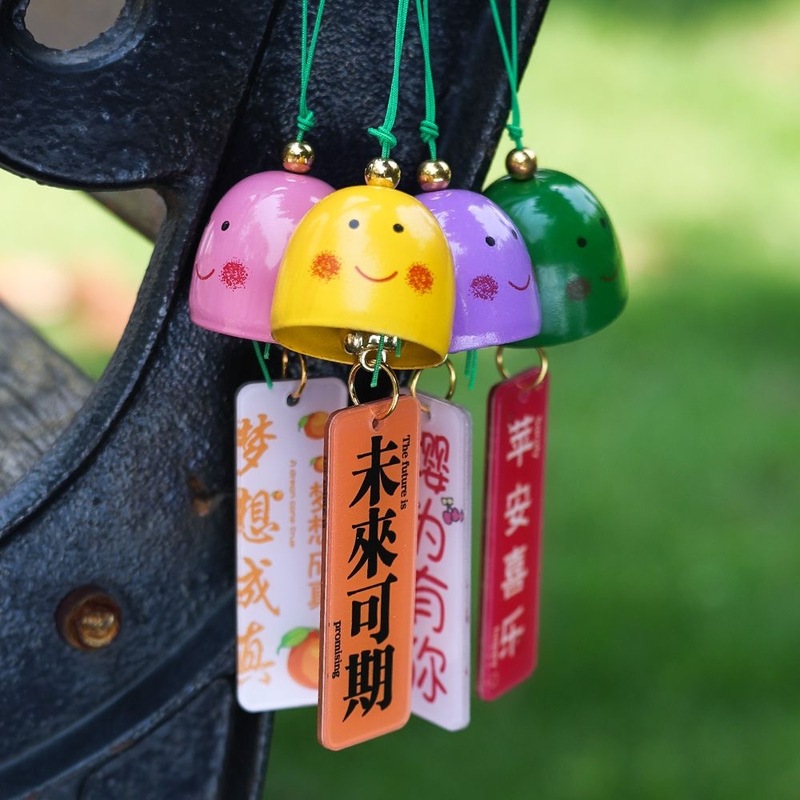 户外清脆悬挂风铃小装饰窗户金属铃铛挂件室内铃声挂件祈福挂牌|undefined