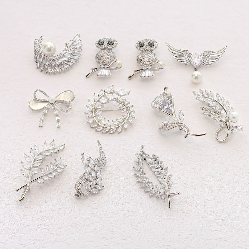 Mittelalterlicher Filigran Schmuck Barock Emaille Blüten Brosche_voghion.com