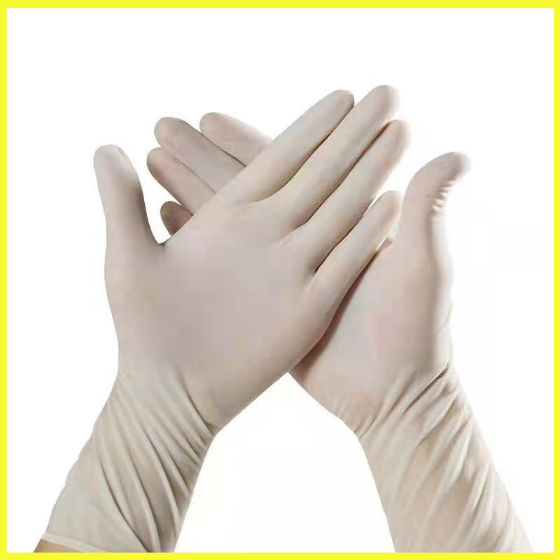 Disposable medical rubber gloves