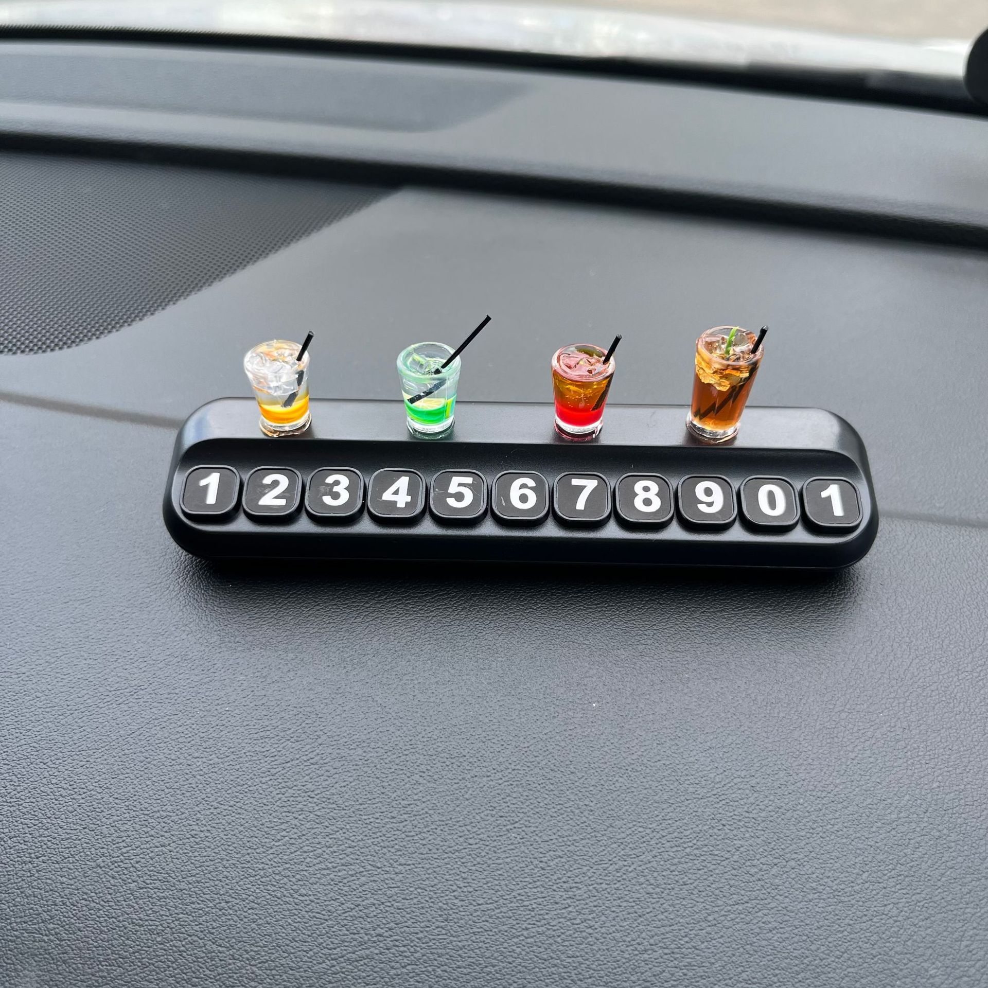 Mini Sleeping Corgi Car Ornaments Creative Car Center Console Decorations Simulated Cute Corgi Parking Signs