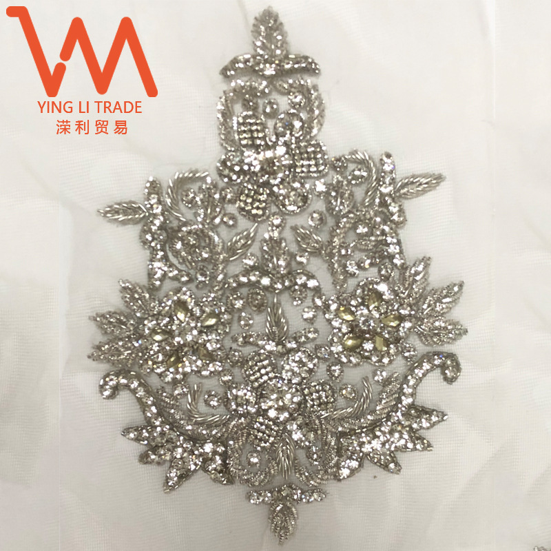 Indian Silk Xiuhe Clothing Mother's Clothing Classy Wedding Dress Chinoiserie Wedding Clothing Silver Floral Pattern Sequin Clothing Accessories