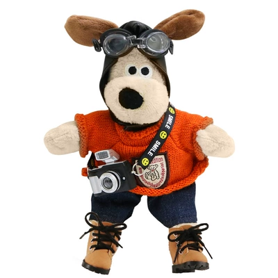 Doll Car Interior Ornaments: Car ornaments - orange-sweater-palm-dog-shoes-flash-camera-1